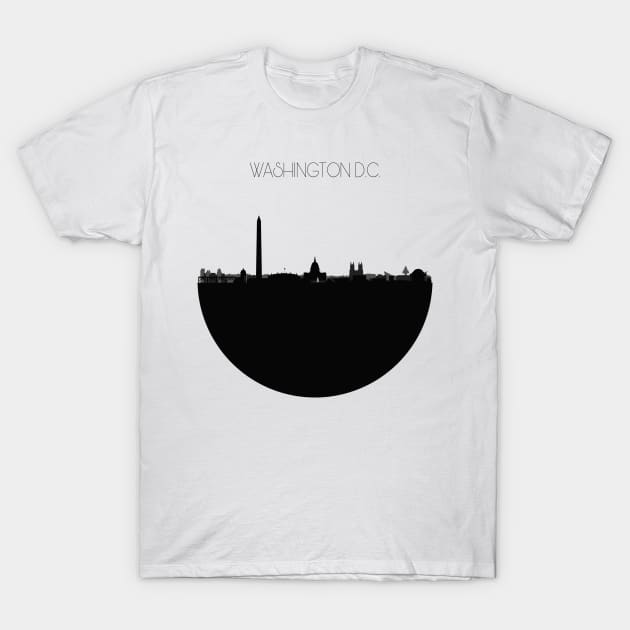 Washington DC Skyline V2 T-Shirt by inspirowl